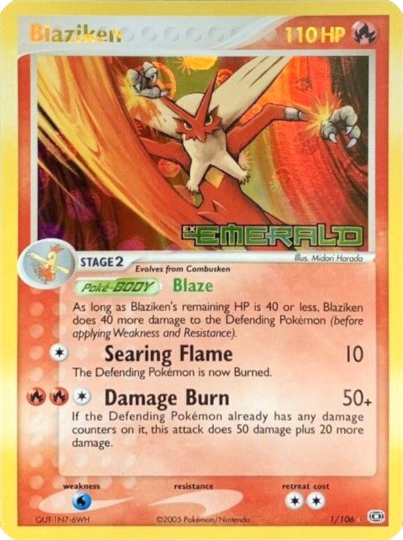 Blaziken (1/106) (Stamped) [EX: Emerald] | Gear Gaming Bentonville