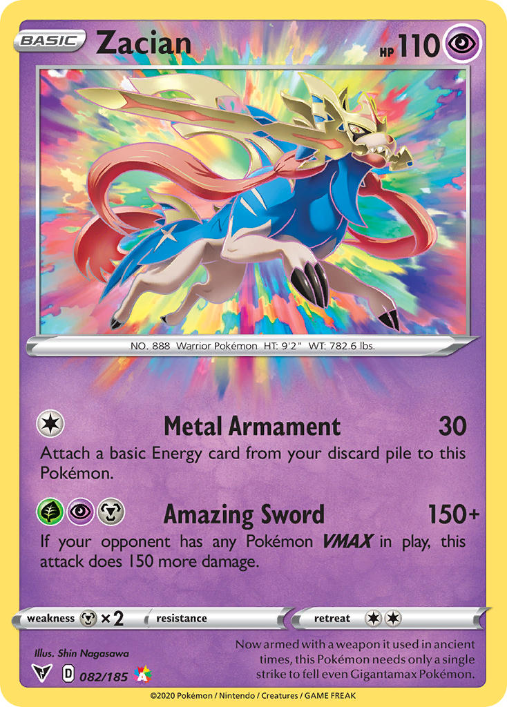 Zacian (082/185) [Sword & Shield: Vivid Voltage] | Gear Gaming Bentonville