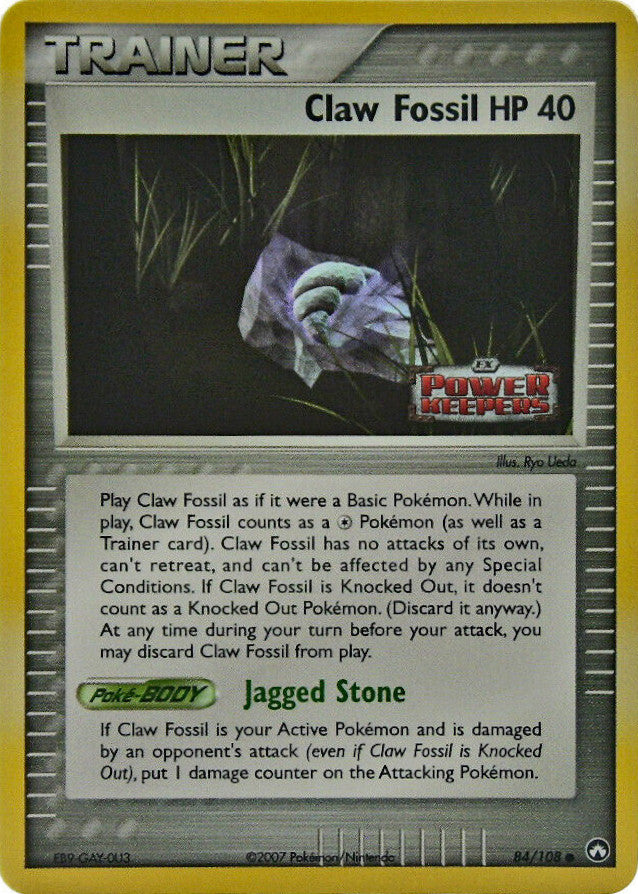 Claw Fossil (84/108) (Stamped) [EX: Power Keepers] | Gear Gaming Bentonville