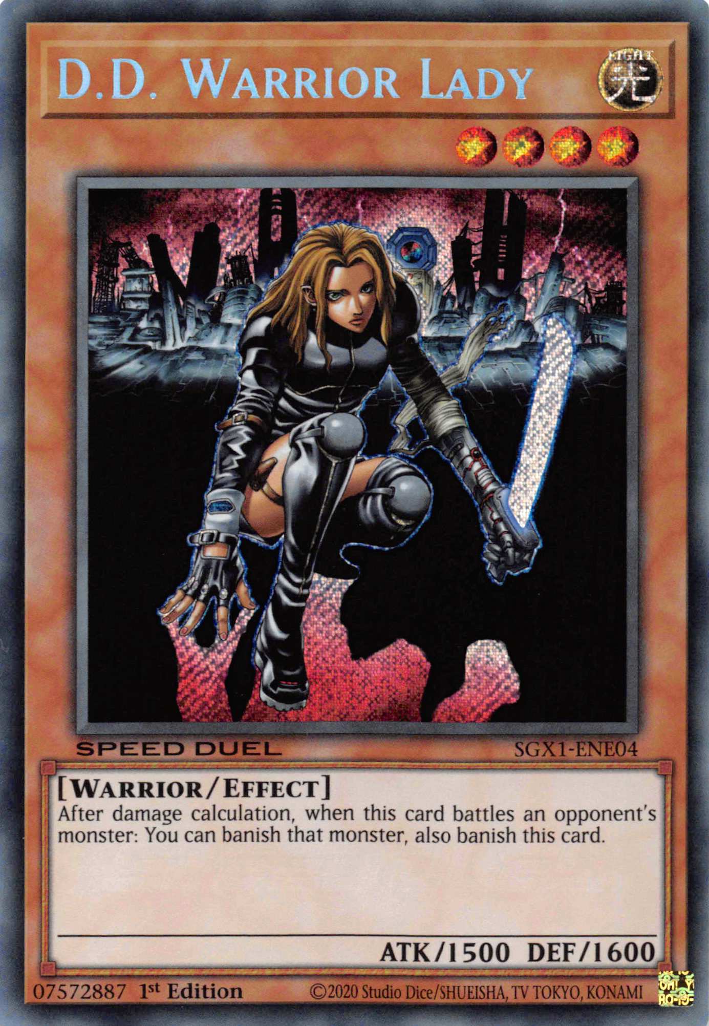 D.D. Warrior Lady [SGX1-ENE04] Secret Rare | Gear Gaming Bentonville