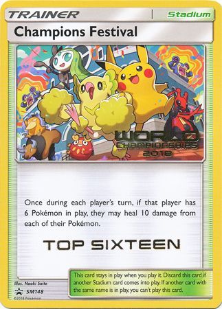 Champions Festival(SM148) (2018 Top Sixteen) [Sun & Moon: Black Star Promos] | Gear Gaming Bentonville