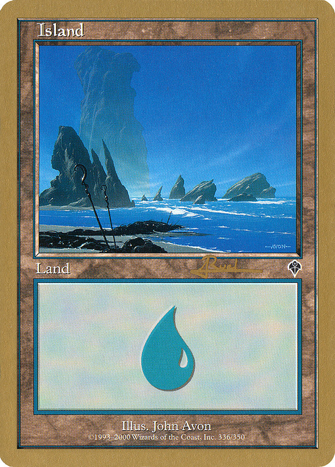 Island (ar336) (Antoine Ruel) [World Championship Decks 2001] | Gear Gaming Bentonville