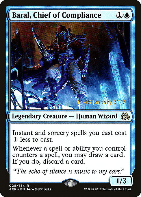 Baral, Chief of Compliance [Prerelease Cards] | Gear Gaming Bentonville