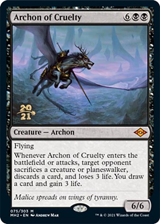 Archon of Cruelty [Modern Horizons 2 Prerelease Promos] | Gear Gaming Bentonville