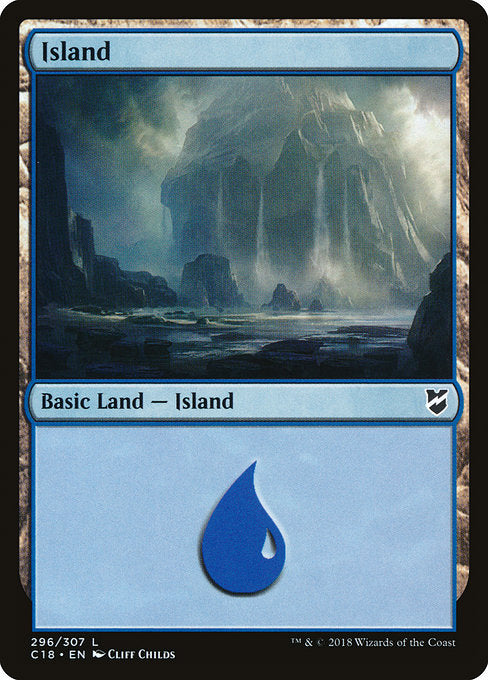 Island (296) [Commander 2018] | Gear Gaming Bentonville