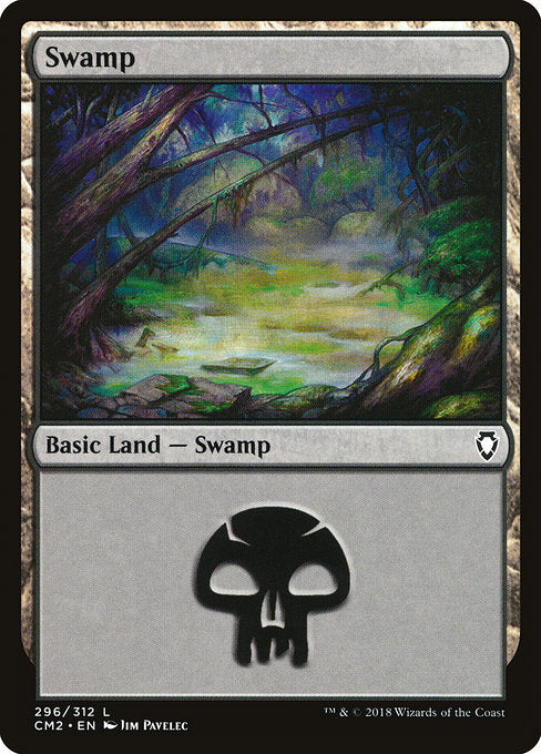 Swamp (296) [Commander Anthology Volume II] | Gear Gaming Bentonville