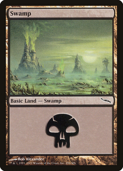 Swamp (296) [Mirrodin] | Gear Gaming Bentonville