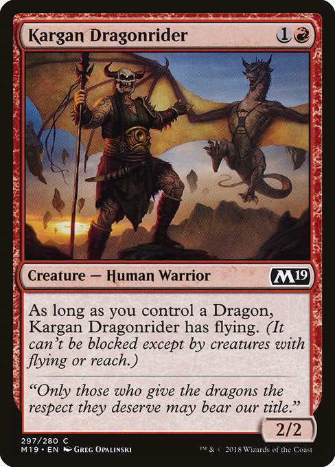 Kargan Dragonrider [Core Set 2019] | Gear Gaming Bentonville