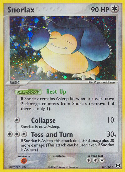 Snorlax (15/112) [EX: FireRed & LeafGreen] | Gear Gaming Bentonville