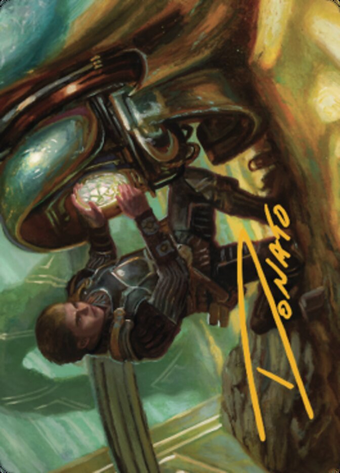 Urza, Powerstone Prodigy Art Card (Gold-Stamped Signature) [The Brothers' War Art Series] | Gear Gaming Bentonville