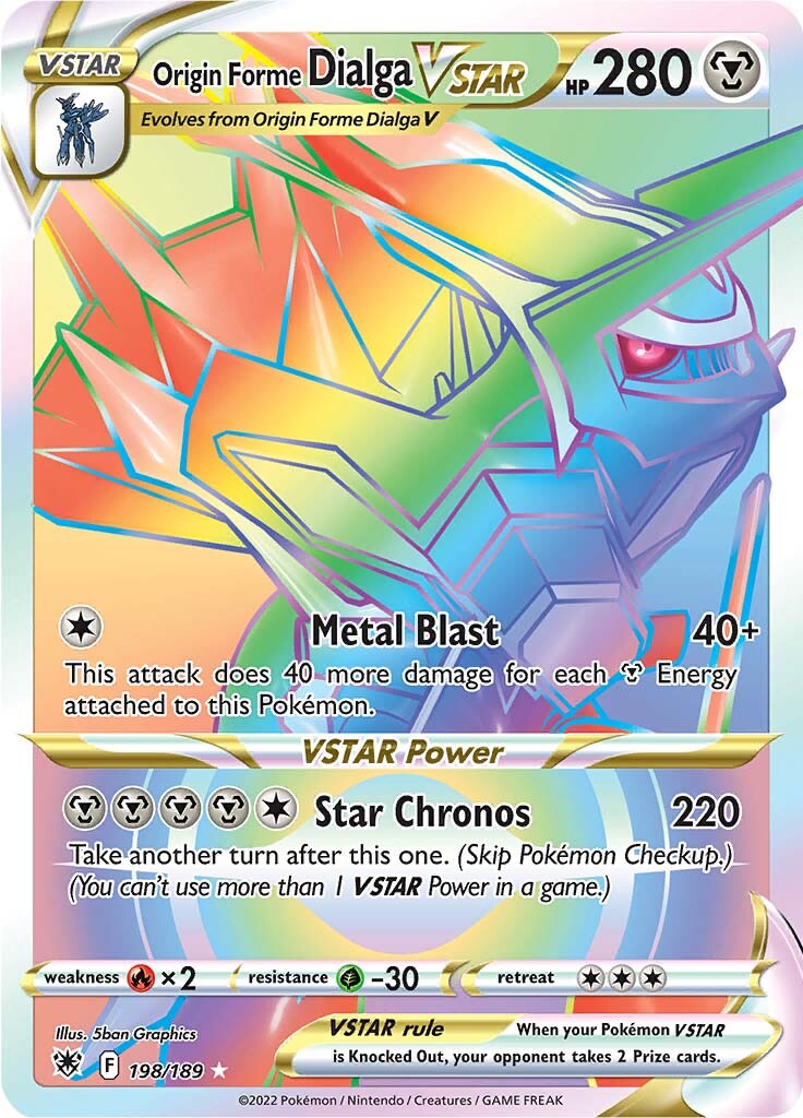 Origin Forme Dialga VSTAR (198/189) [Sword & Shield: Astral Radiance] | Gear Gaming Bentonville