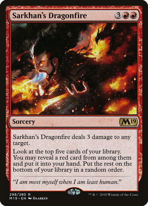 Sarkhan's Dragonfire [Core Set 2019] | Gear Gaming Bentonville