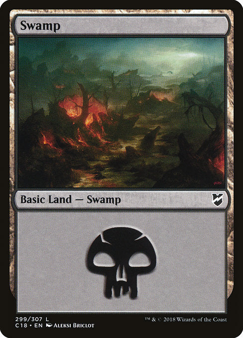 Swamp (299) [Commander 2018] | Gear Gaming Bentonville