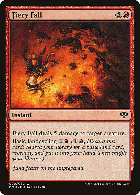 Fiery Fall [Duel Decks: Speed vs. Cunning] | Gear Gaming Bentonville