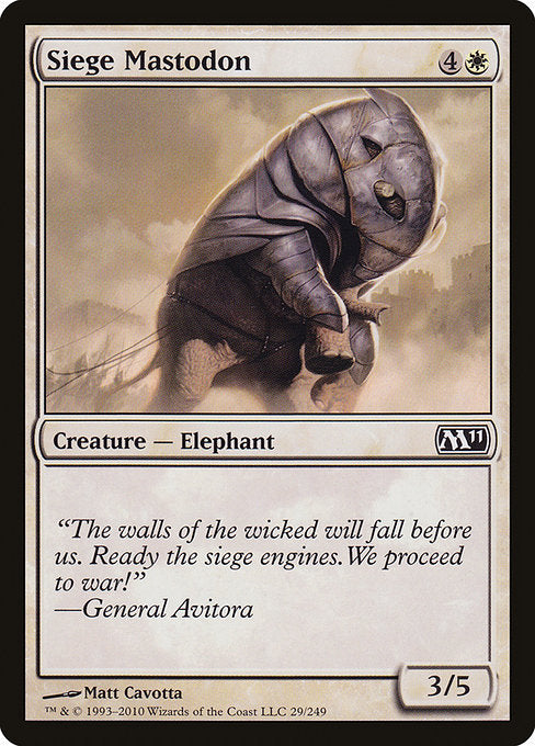 Siege Mastodon [Magic 2011 (M11)] | Gear Gaming Bentonville