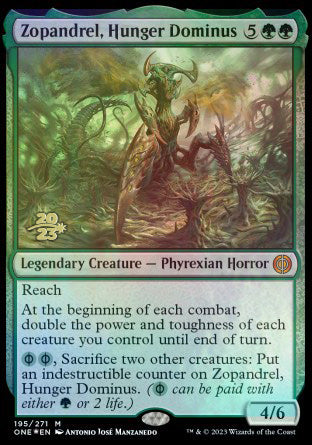 Zopandrel, Hunger Dominus [Phyrexia: All Will Be One Prerelease Promos] | Gear Gaming Bentonville