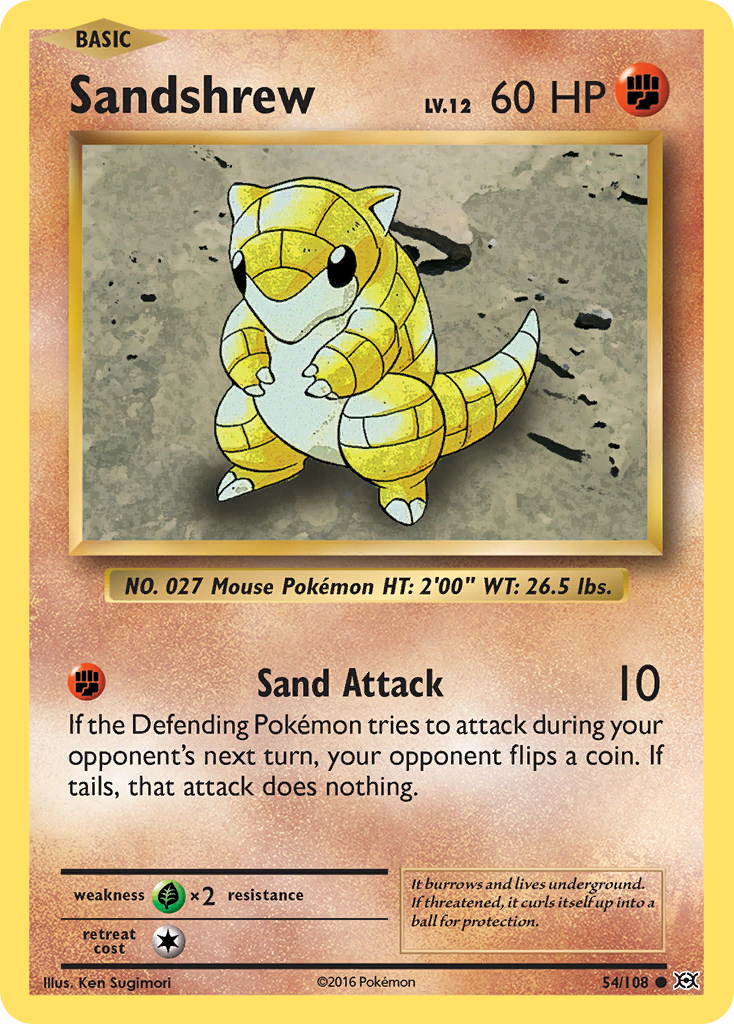 Sandshrew (54/108) [XY: Evolutions] | Gear Gaming Bentonville