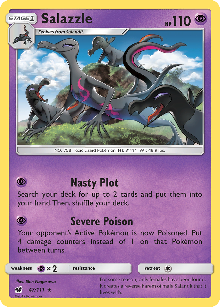 Salazzle (47/111) [Sun & Moon: Crimson Invasion] | Gear Gaming Bentonville