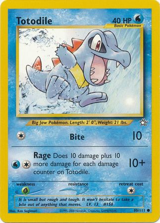 Totodile (80/111) [Neo Genesis Unlimited] | Gear Gaming Bentonville