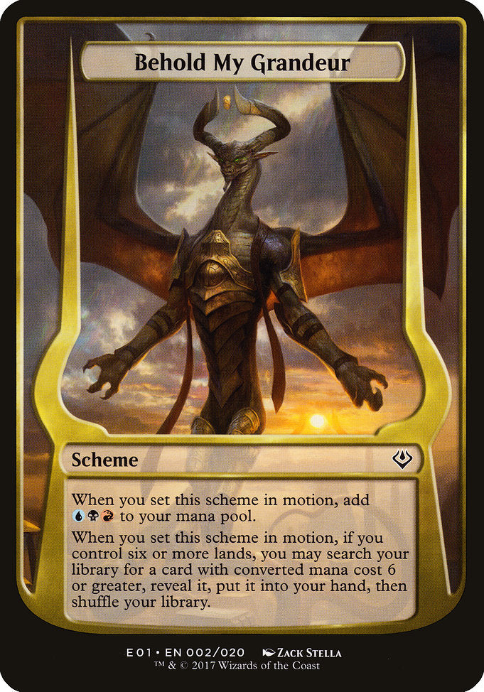 Behold My Grandeur (Archenemy: Nicol Bolas) [Oversize Cards] | Gear Gaming Bentonville