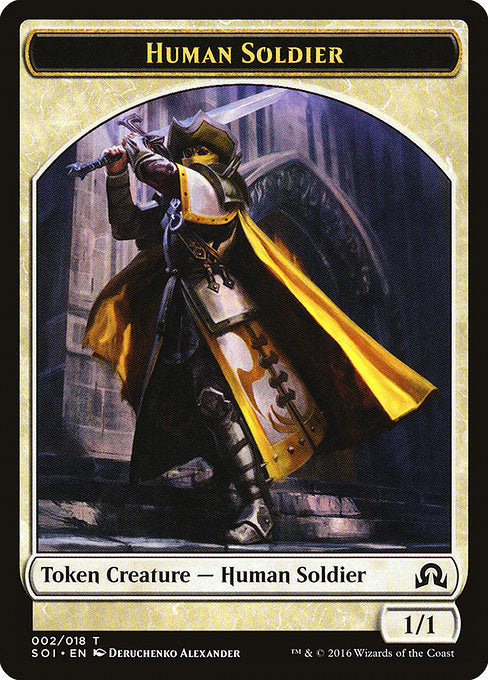 Human Soldier Token [Shadows over Innistrad] | Gear Gaming Bentonville