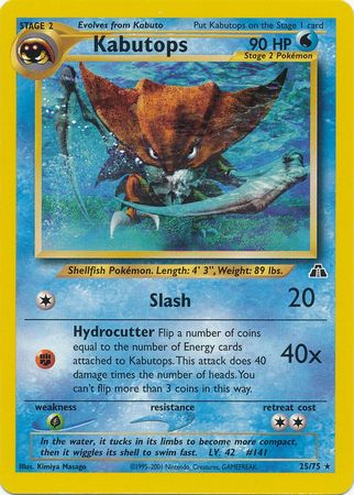 Kabutops (25/75) [Neo Discovery Unlimited] | Gear Gaming Bentonville