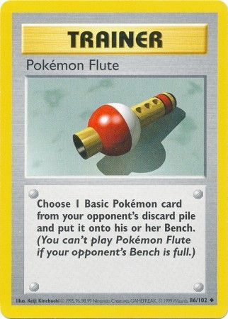 Pokemon Flute (86/102) [Base Set Shadowless Unlimited] | Gear Gaming Bentonville