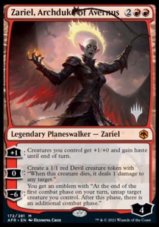 Zariel, Archduke of Avernus (Promo Pack) [Dungeons & Dragons: Adventures in the Forgotten Realms Promos] | Gear Gaming Bentonville