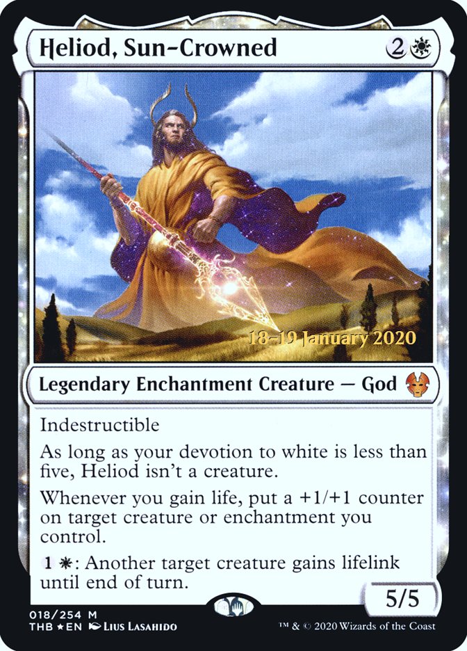 Heliod, Sun-Crowned [Theros Beyond Death Prerelease Promos] | Gear Gaming Bentonville