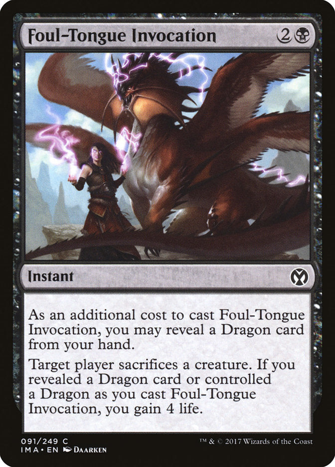 Foul-Tongue Invocation [Iconic Masters] | Gear Gaming Bentonville