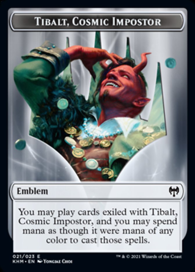 Emblem - Tibalt, Cosmic Impostor [Kaldheim] | Gear Gaming Bentonville