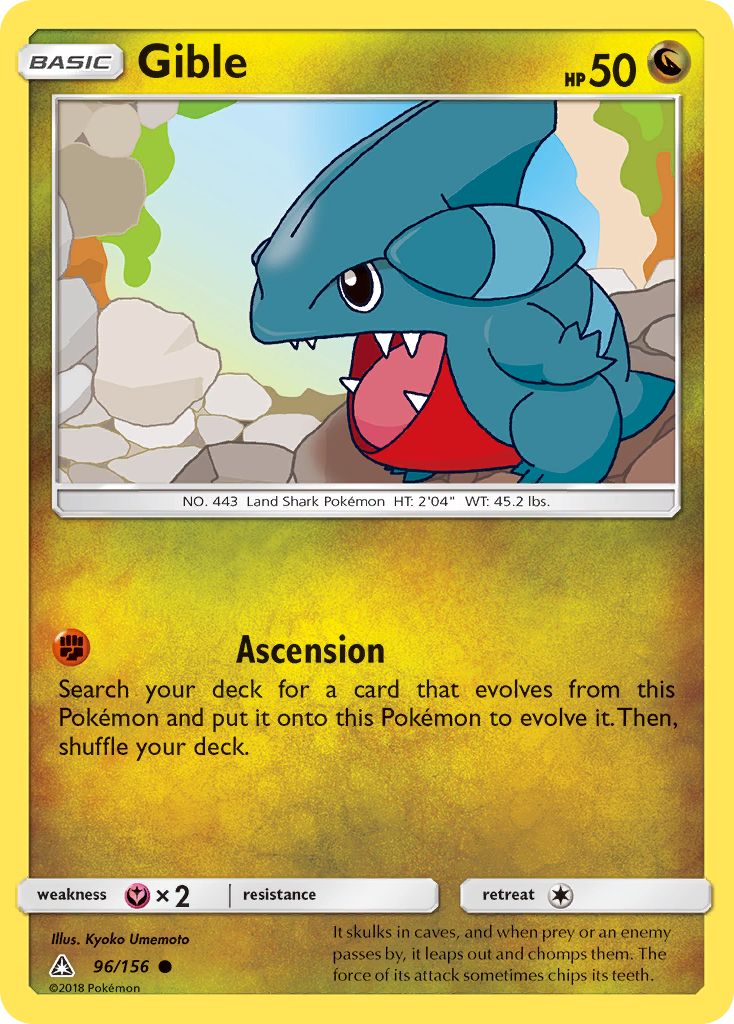 Gible (96/156) [Sun & Moon: Ultra Prism] | Gear Gaming Bentonville