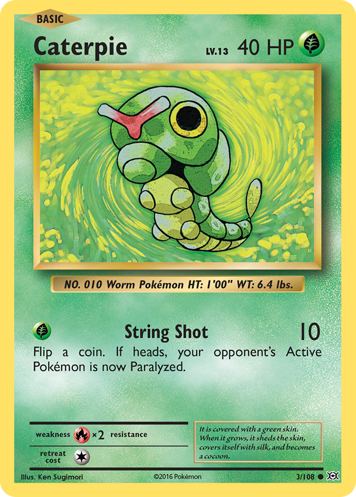 Caterpie (3/108) [XY: Evolutions] | Gear Gaming Bentonville