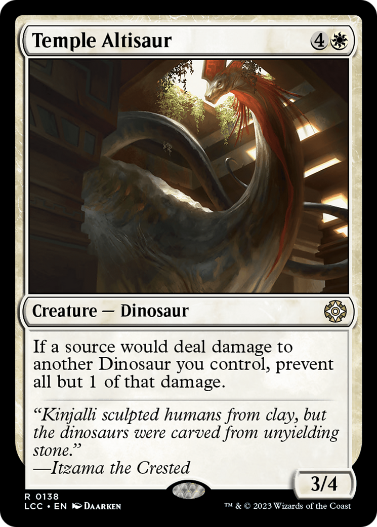 Temple Altisaur [The Lost Caverns of Ixalan Commander] | Gear Gaming Bentonville