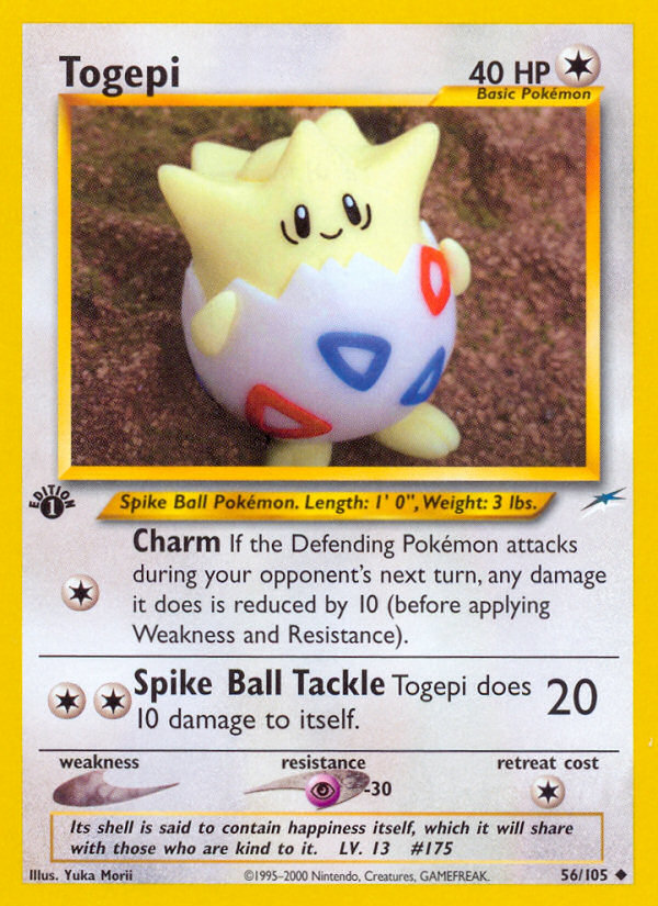 Togepi (56/105) [Neo Destiny 1st Edition] | Gear Gaming Bentonville