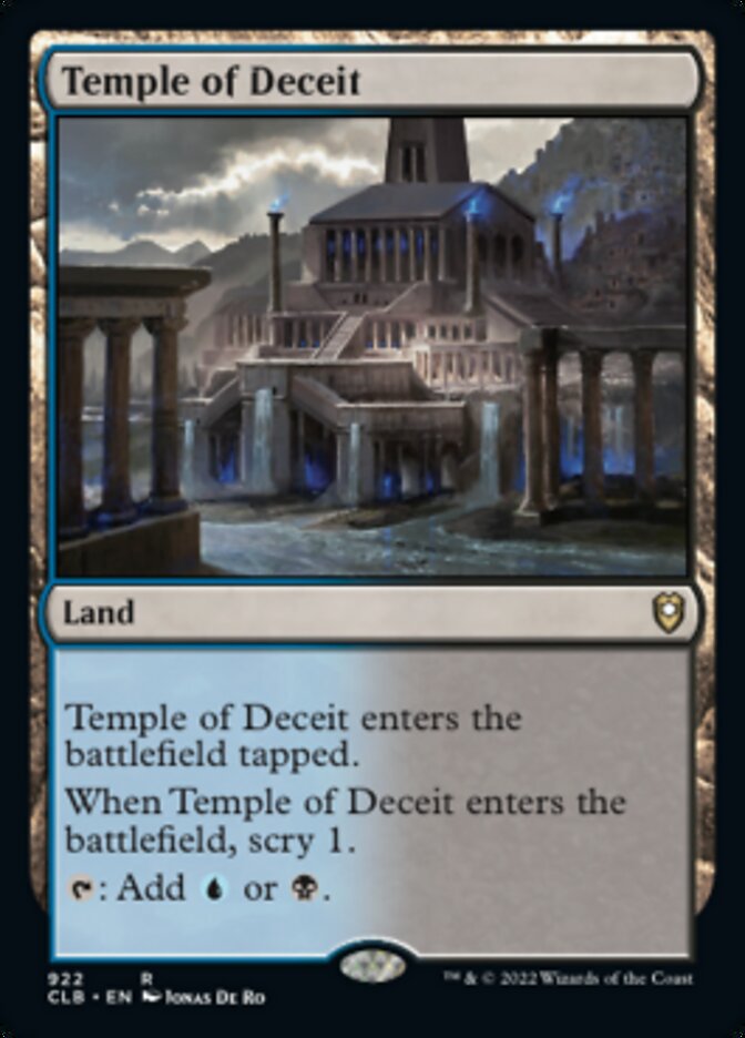 Temple of Deceit [Commander Legends: Battle for Baldur's Gate] | Gear Gaming Bentonville