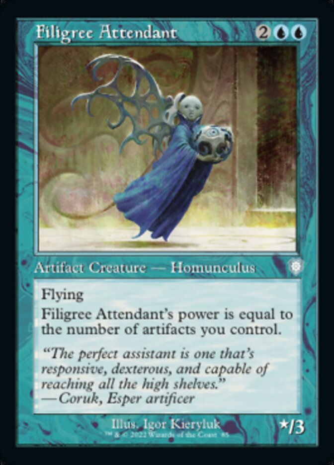 Filigree Attendant (Retro) [The Brothers' War Commander] | Gear Gaming Bentonville