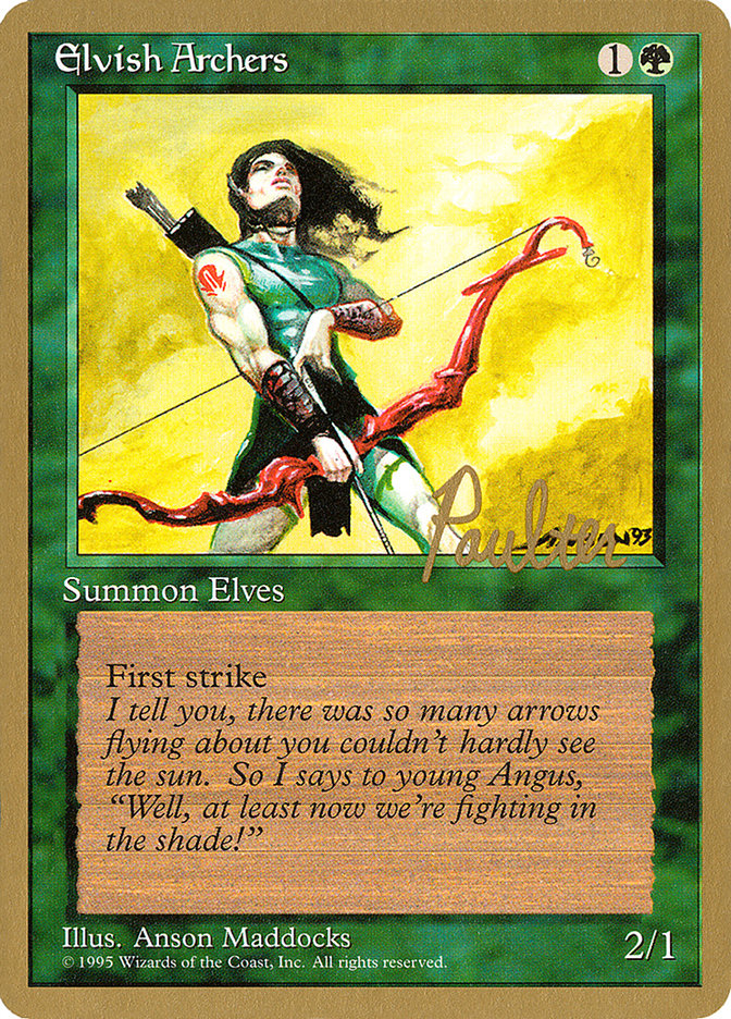 Elvish Archers (Preston Poulter) [Pro Tour Collector Set] | Gear Gaming Bentonville