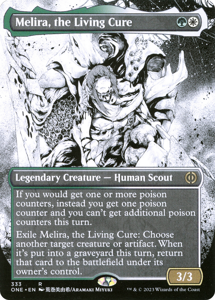 Melira, the Living Cure (Borderless Manga) [Phyrexia: All Will Be One] | Gear Gaming Bentonville