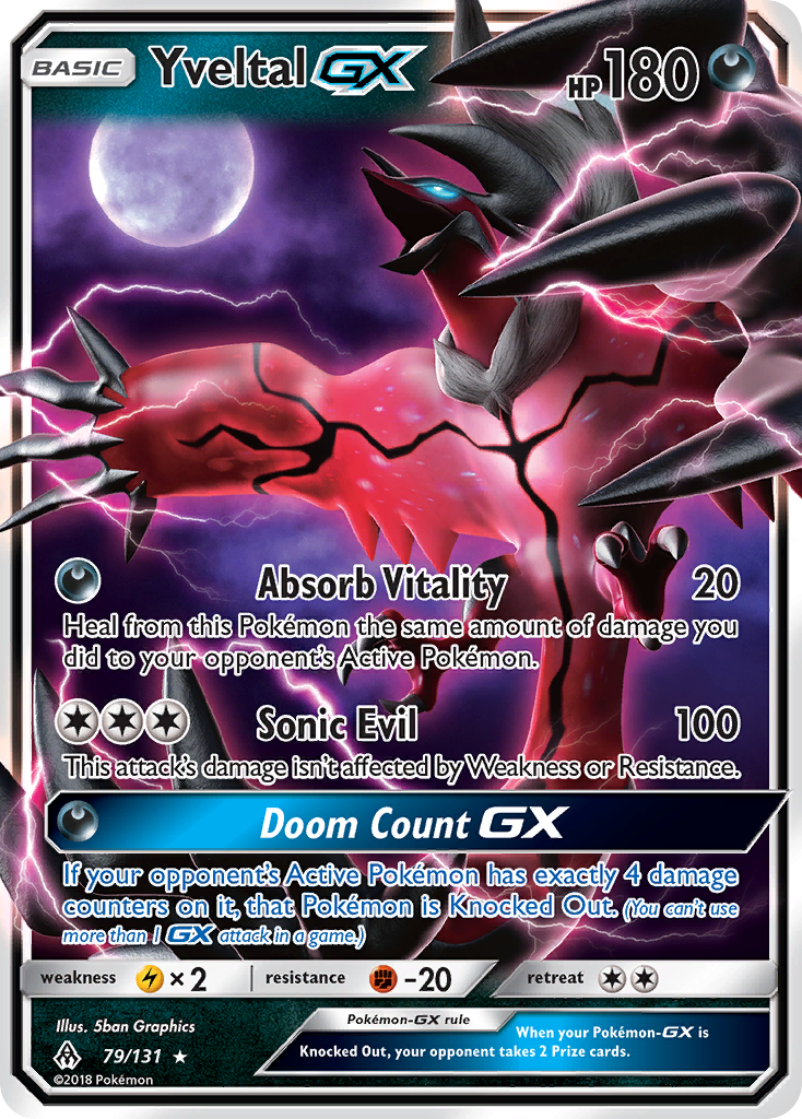 Yveltal GX (79/131) [Sun & Moon: Forbidden Light] | Gear Gaming Bentonville