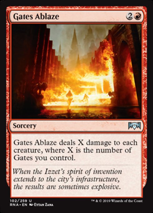 Gates Ablaze [Ravnica Allegiance] | Gear Gaming Bentonville