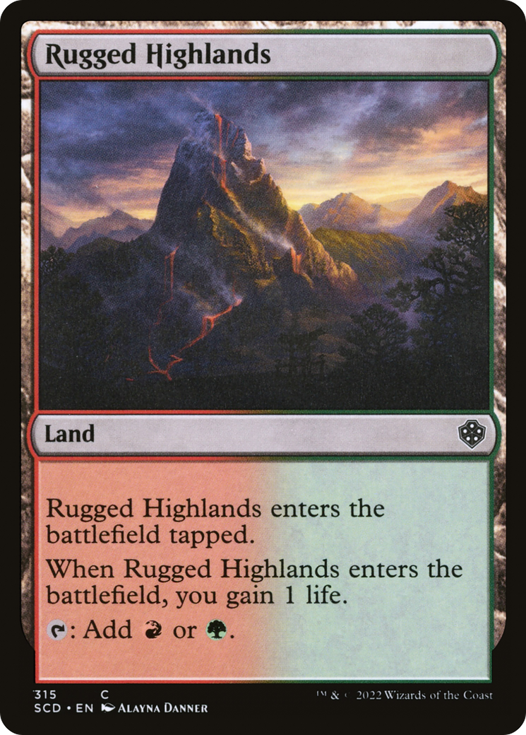 Rugged Highlands [Starter Commander Decks] | Gear Gaming Bentonville