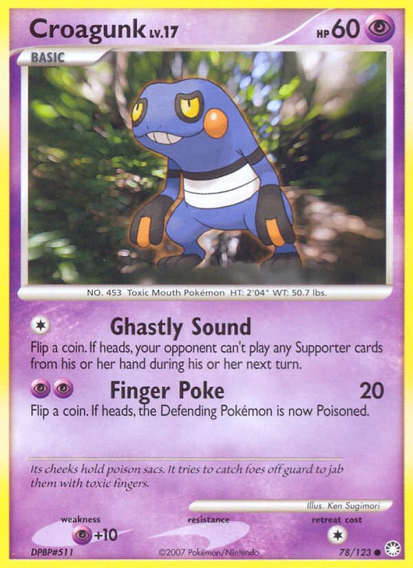 Croagunk (78/123) [Diamond & Pearl: Mysterious Treasures] | Gear Gaming Bentonville