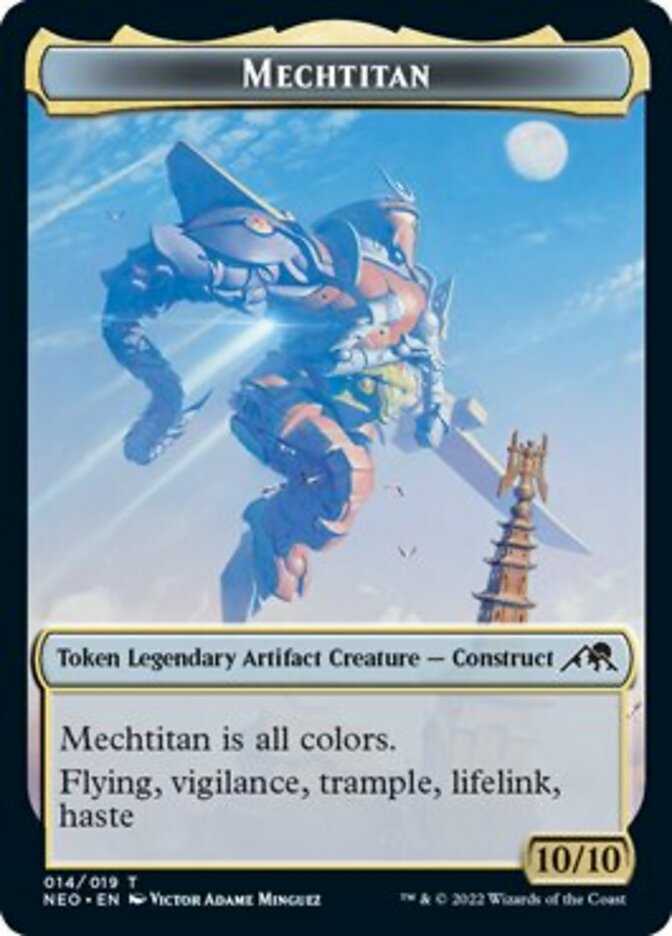 Samurai // Mechtitan Double-sided Token [Kamigawa: Neon Dynasty Tokens] | Gear Gaming Bentonville