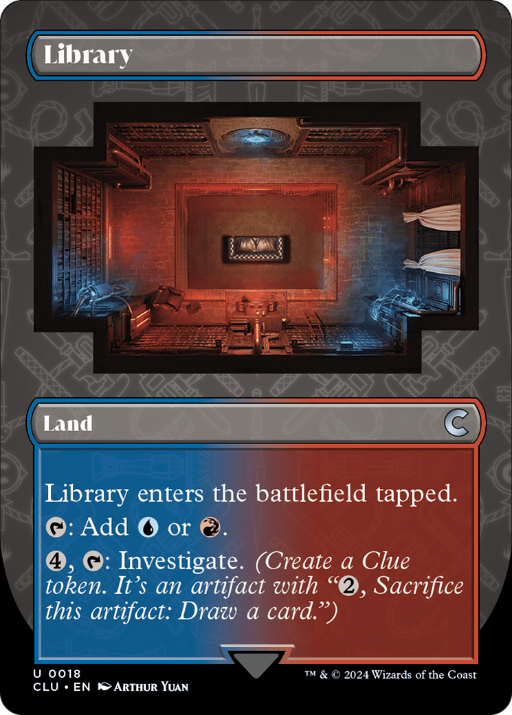 Library (Borderless) [Ravnica: Clue Edition] | Gear Gaming Bentonville