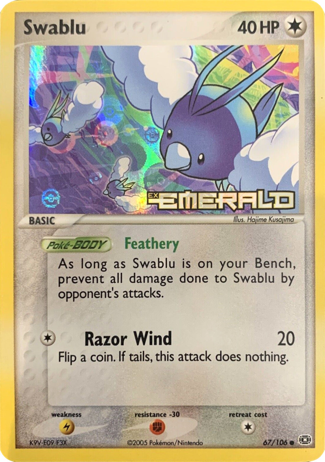 Swablu (67/106) (Stamped) [EX: Emerald] | Gear Gaming Bentonville