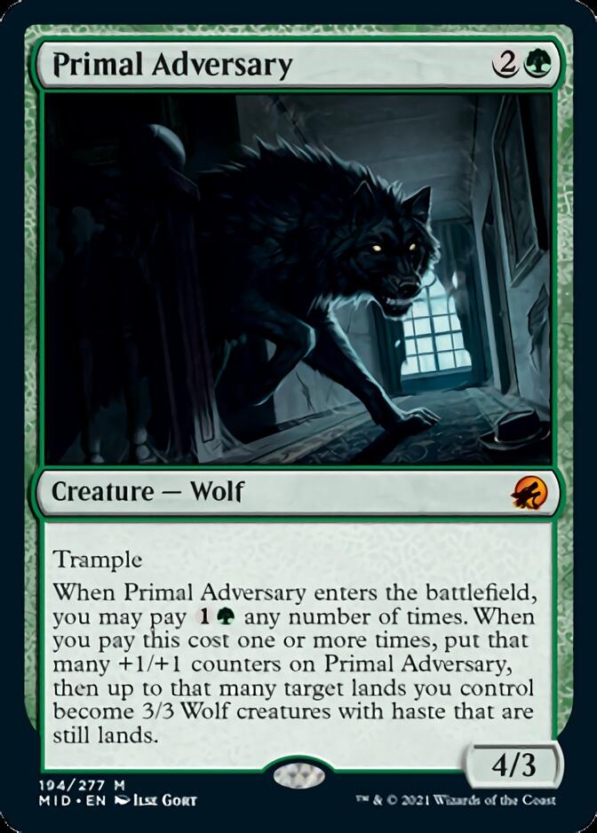 Primal Adversary [Innistrad: Midnight Hunt] | Gear Gaming Bentonville