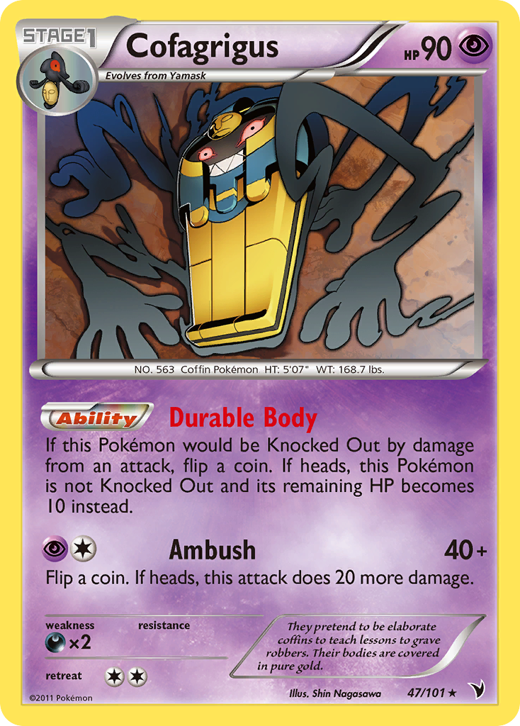 Cofagrigus (47/101) [Black & White: Noble Victories] | Gear Gaming Bentonville