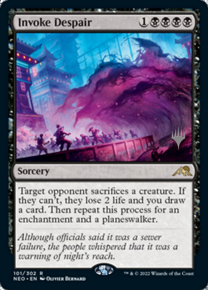 Invoke Despair (Promo Pack) [Kamigawa: Neon Dynasty Promos] | Gear Gaming Bentonville