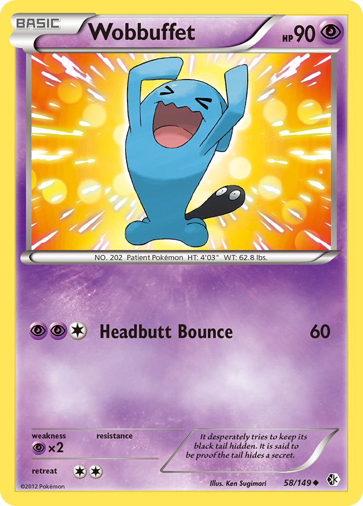 Wobbuffet (58/149) [Black & White: Boundaries Crossed] | Gear Gaming Bentonville